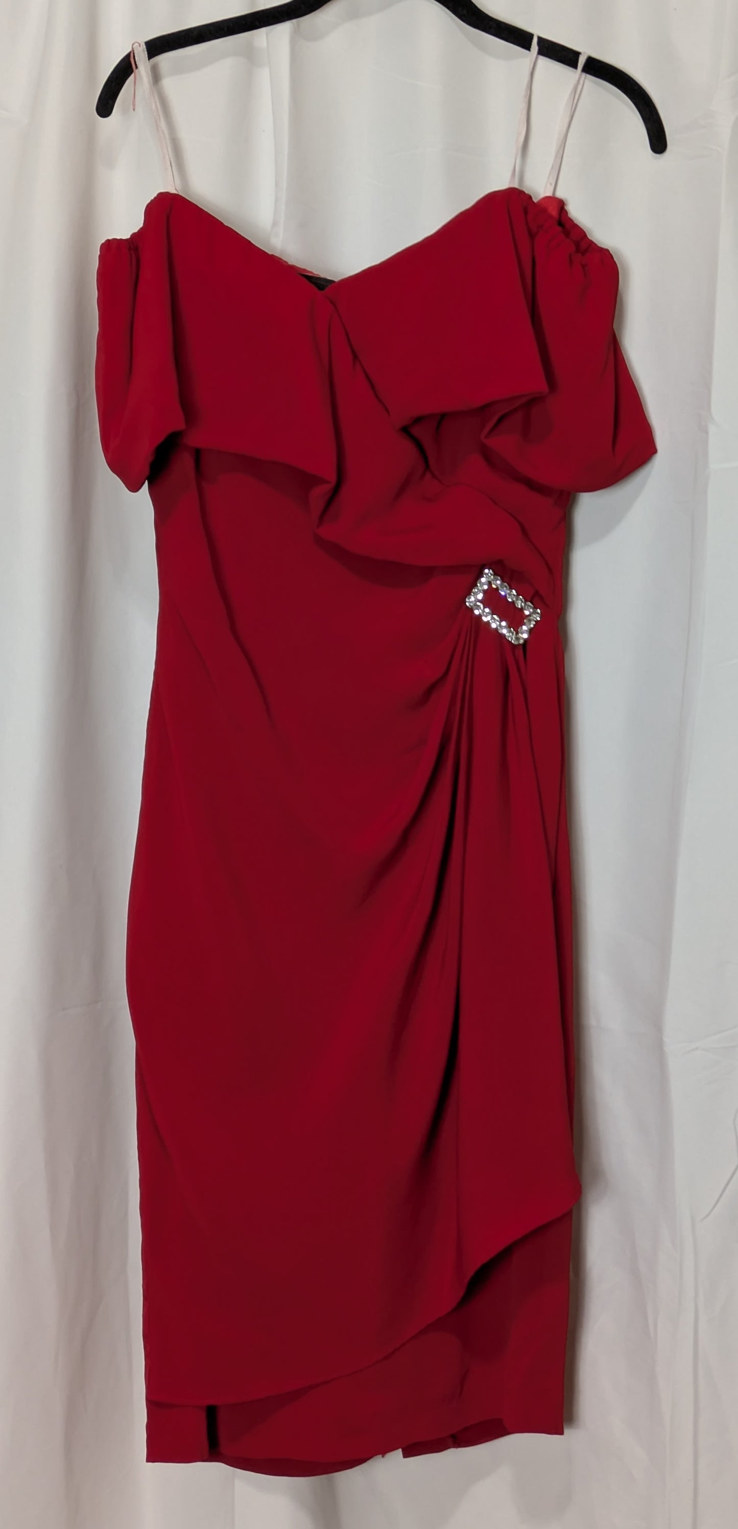Put On Your Red Dress Off The Shoulder Dress