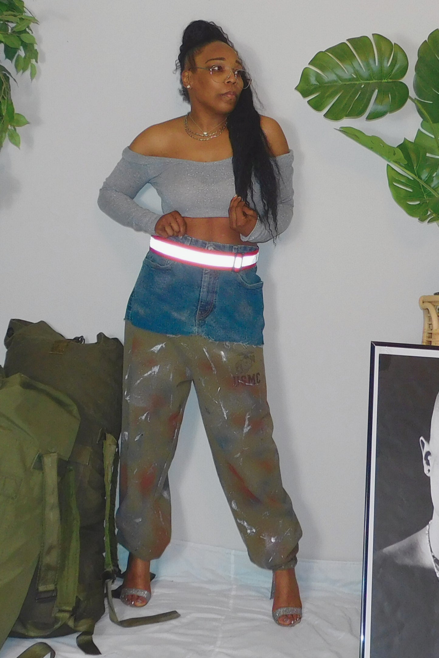 SOLDIER OF FORCE Rotten To The Core! Denim Sweatpants