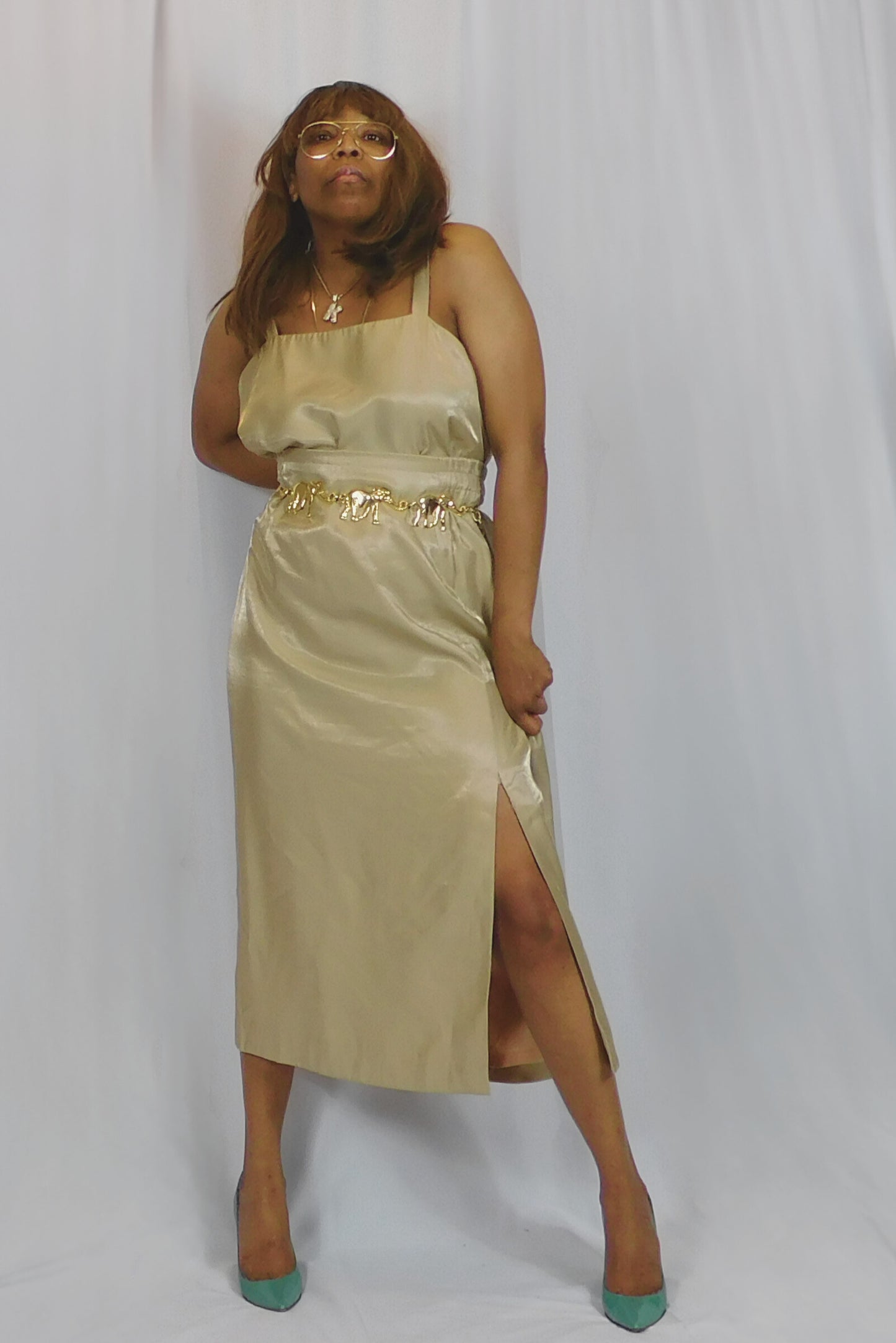 Taste Like Champagne Gold Skirt Set