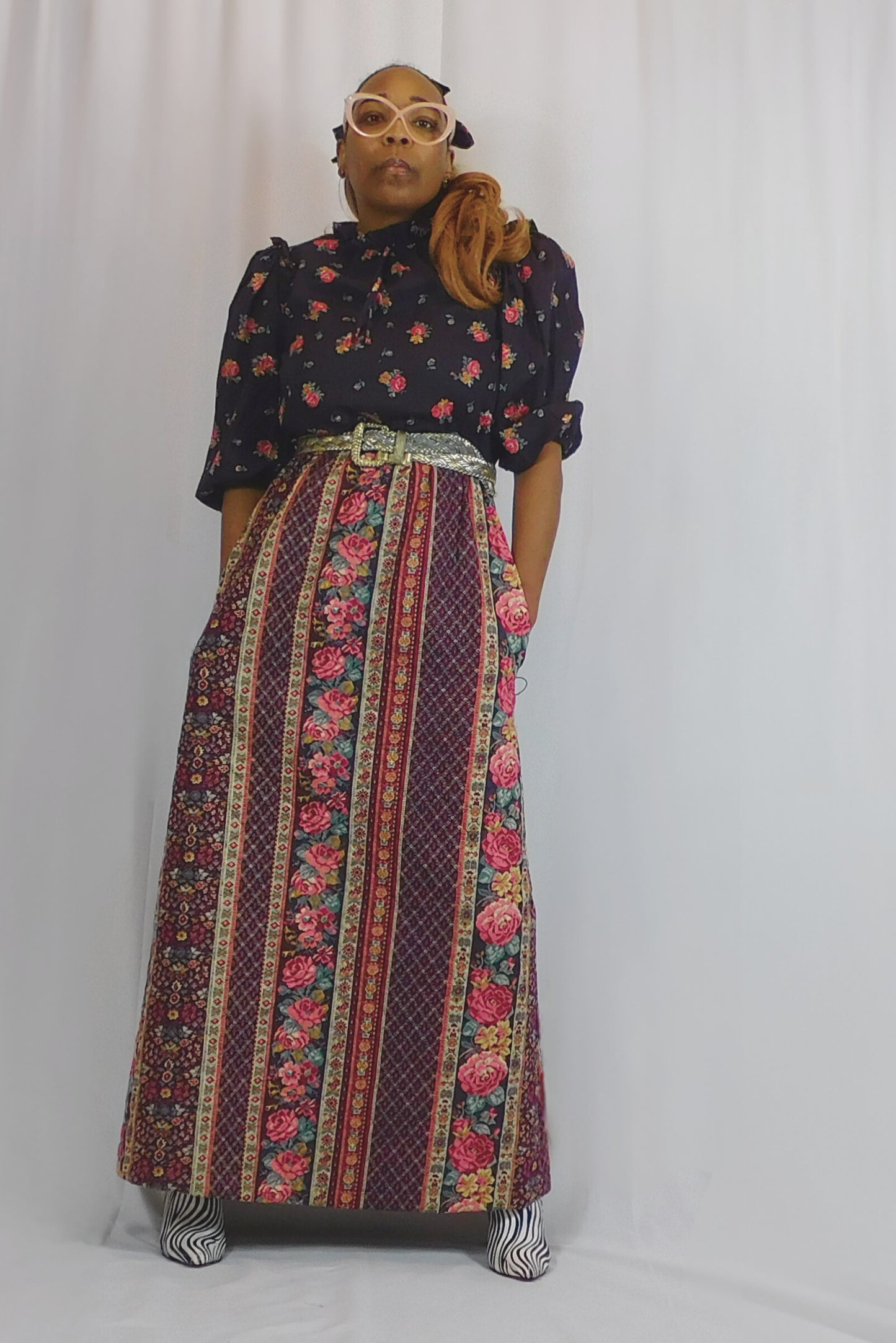 Cozy In Florals! Tam Bezduda for Baradeco Floral Maxi Dress