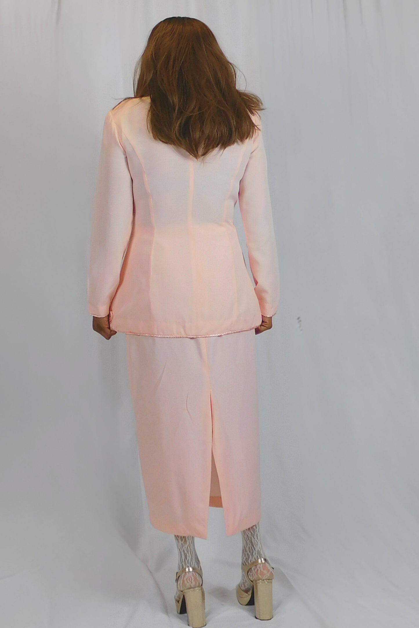 Channeling Dom Dev Sarah Elizabeth Pink Skirt Set