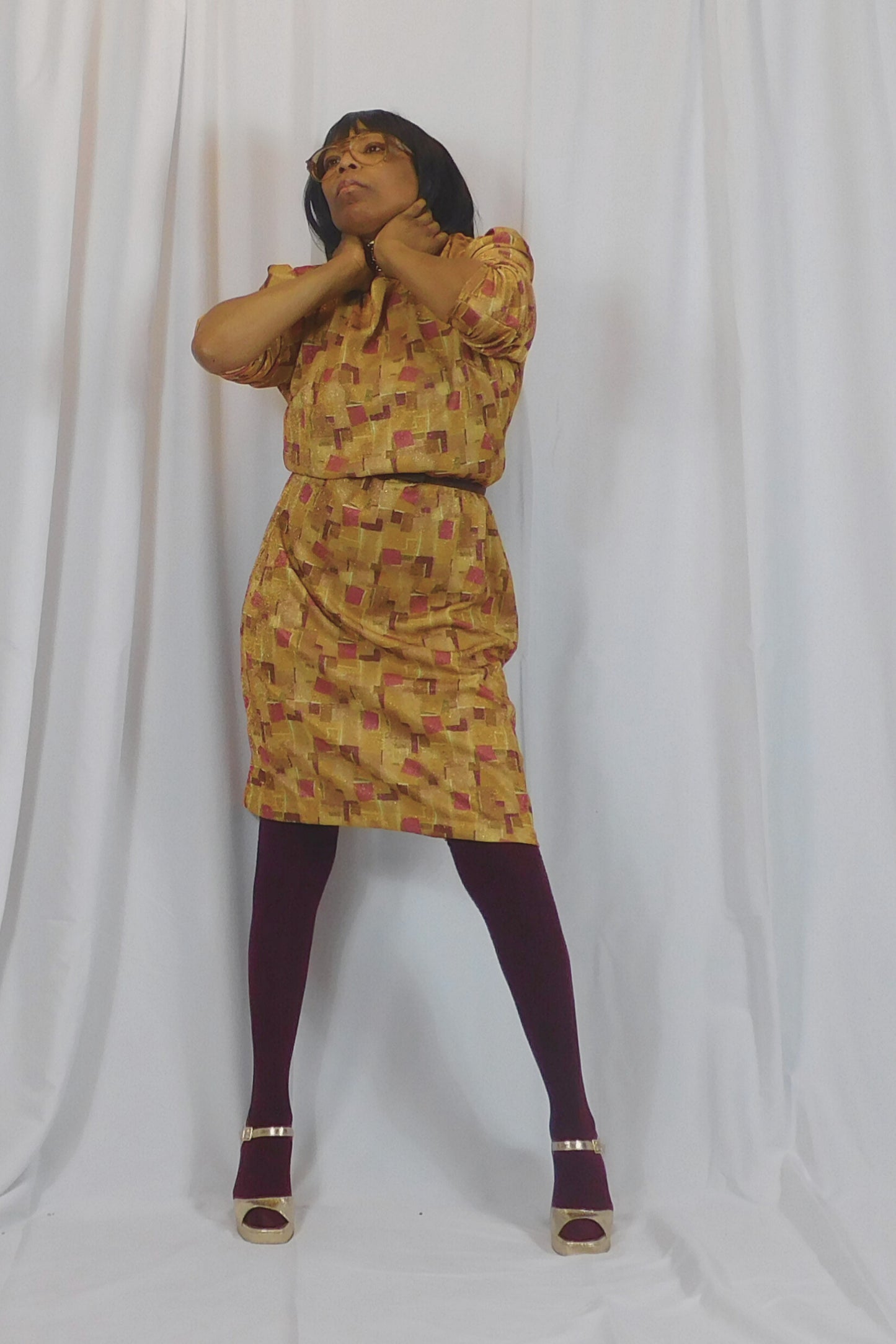 I'm Feeling Groovy 70s Aline Dress