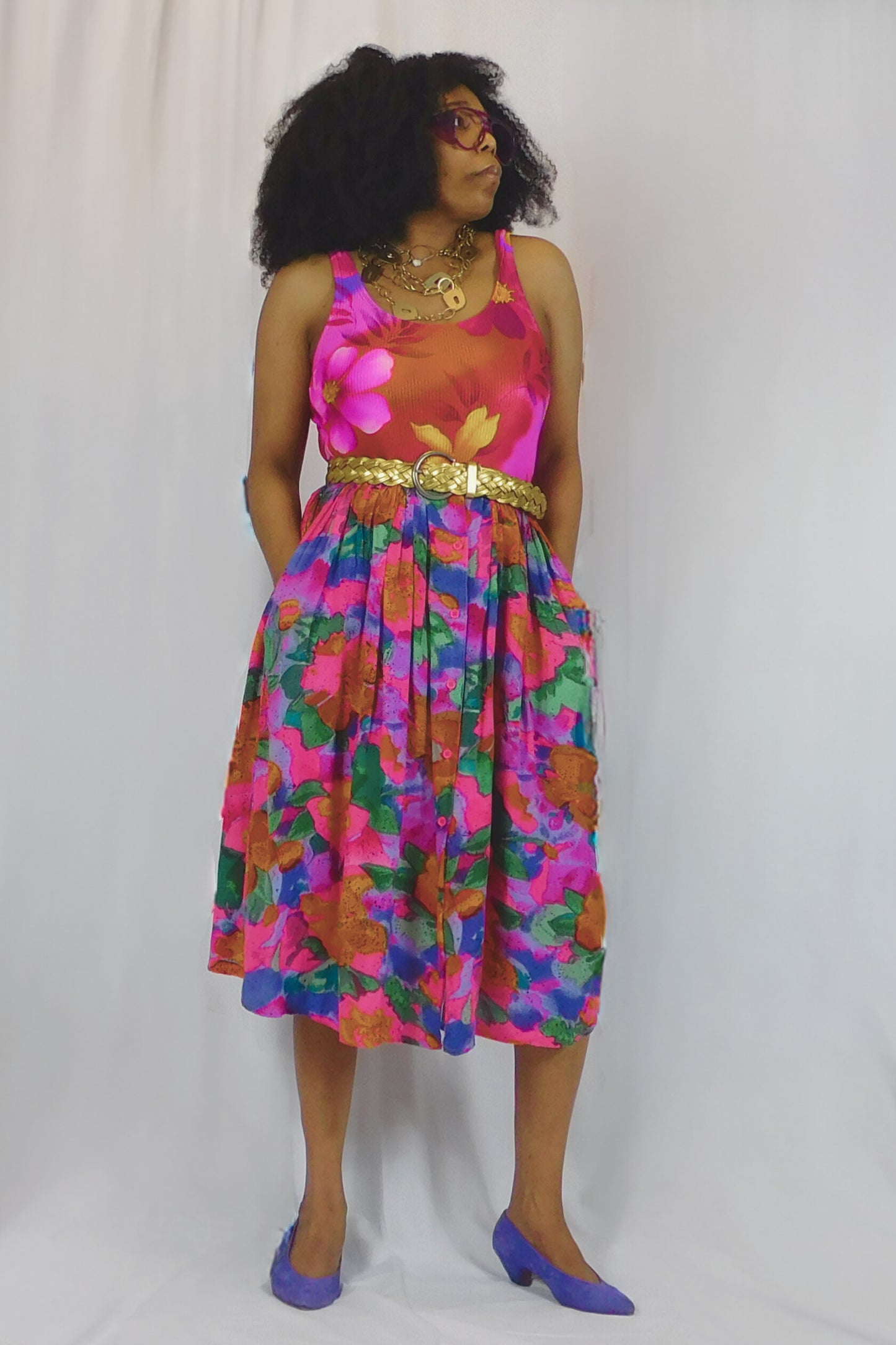 Take Me To The Tropics Pioko Floral Skirt