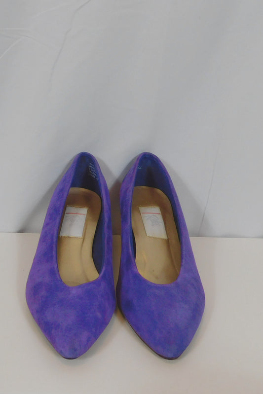 Purple Rain Suede Heels