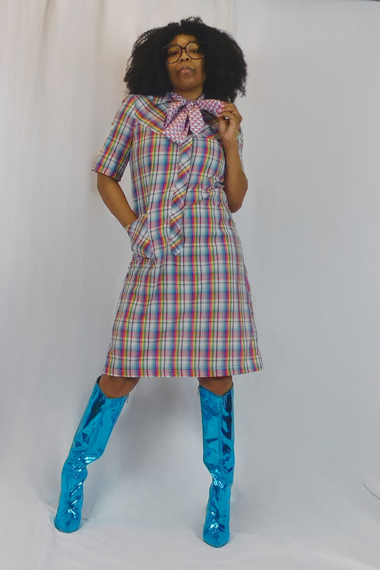 The Mod Life A Nancy Frock Plaid Dress