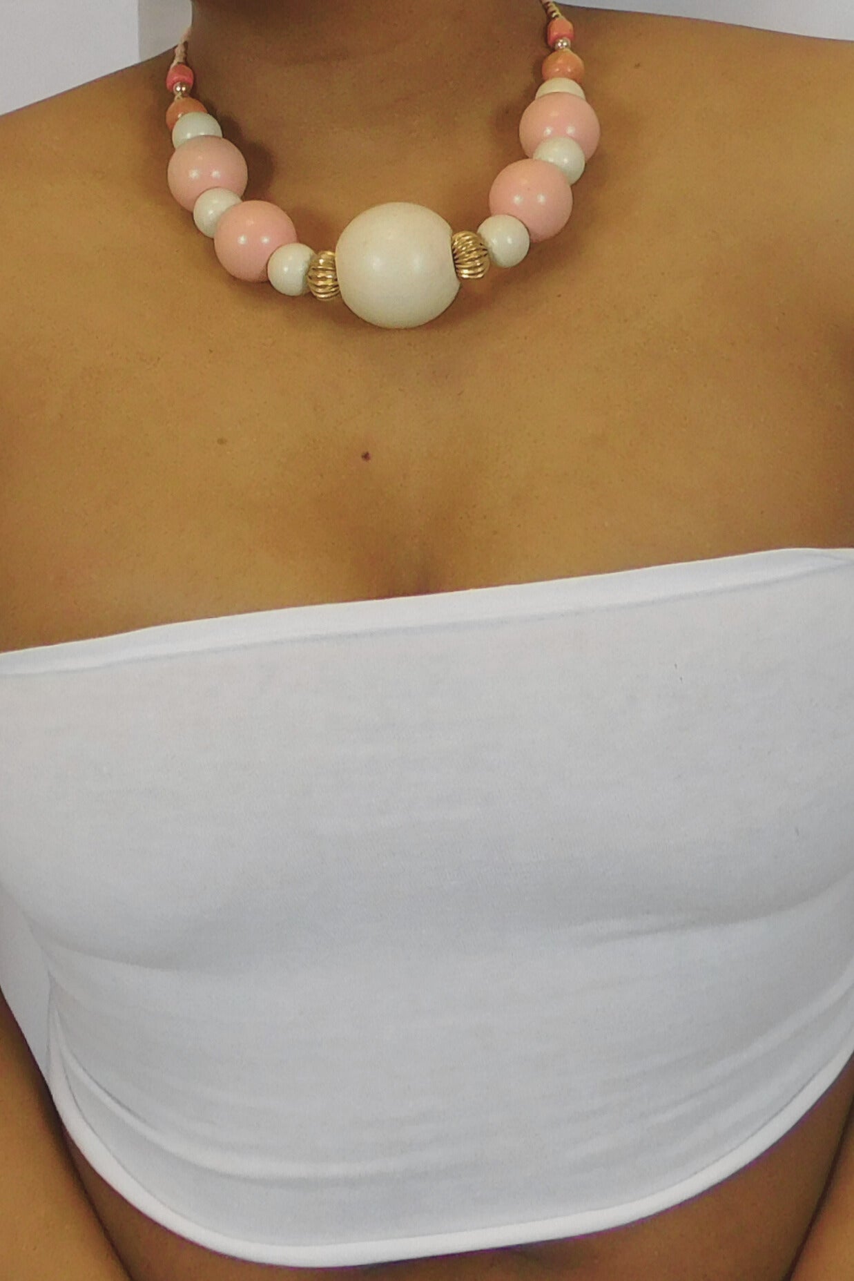 Pastels For Spring Large Bead Necklace