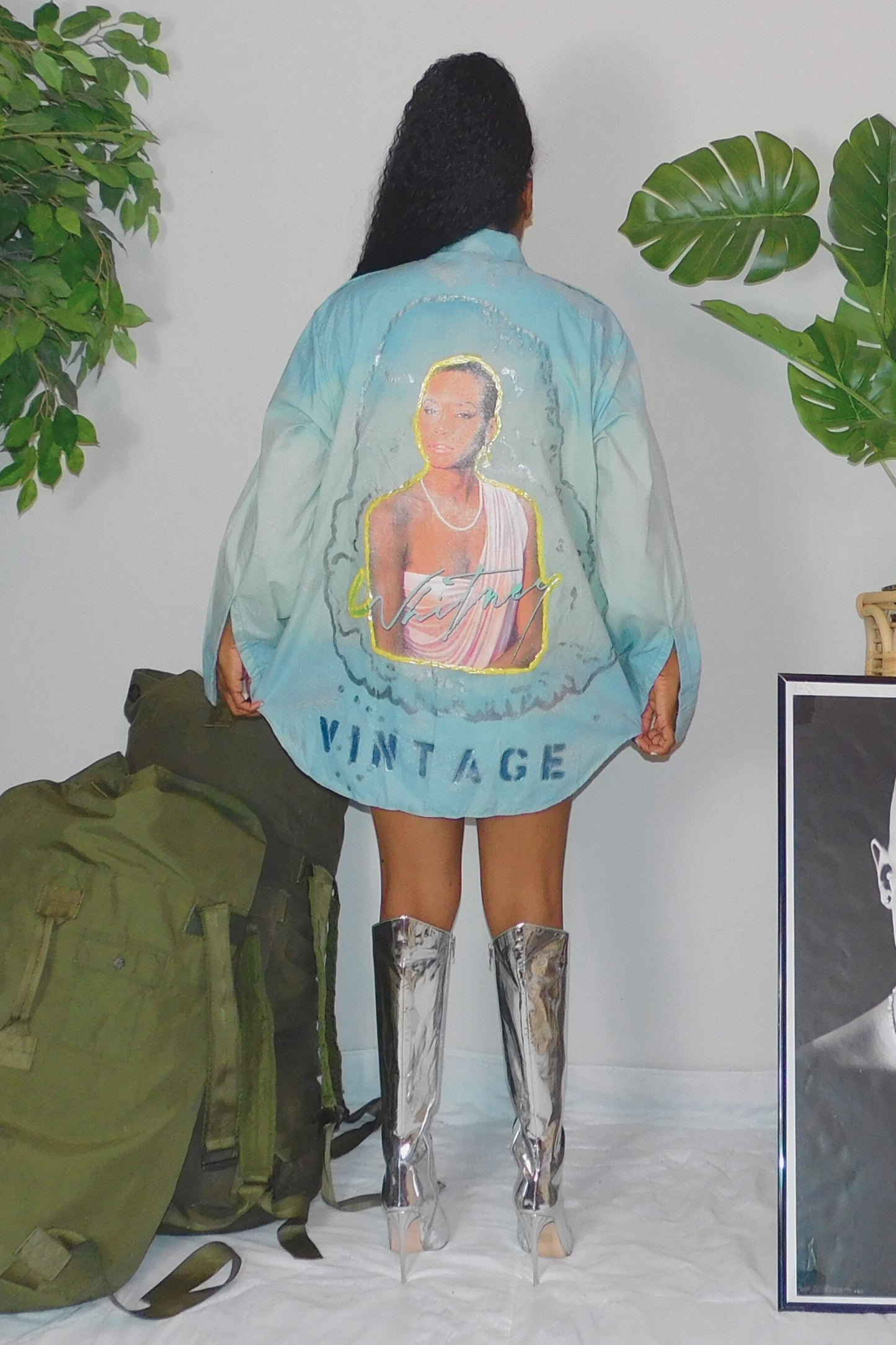 SOLDIER OF FORCE Voice Of An Angel Ombre Button Up Top