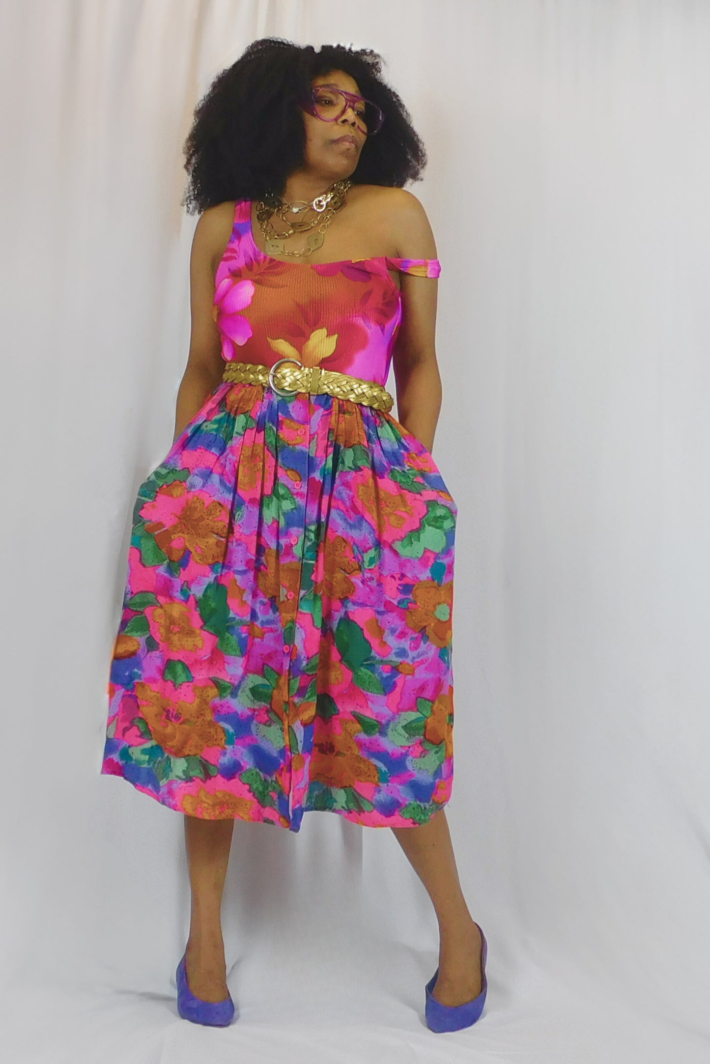 Take Me To The Tropics Pioko Floral Skirt