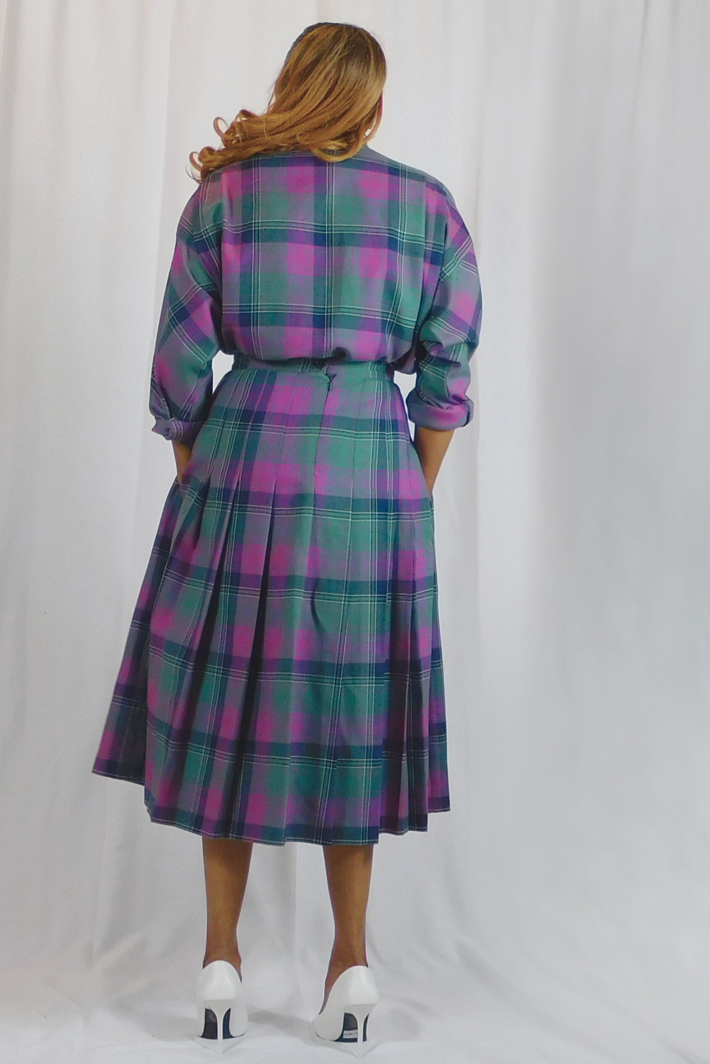 School Girl Chic Clan Crest Plaid Skirt Set