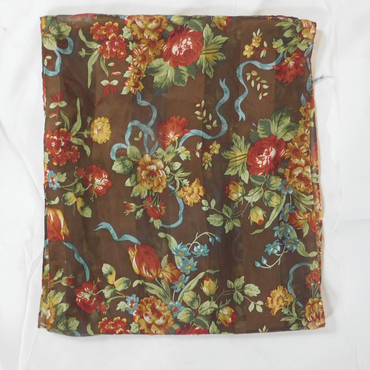 Cejon Accessories Brown Floral Long Scarf