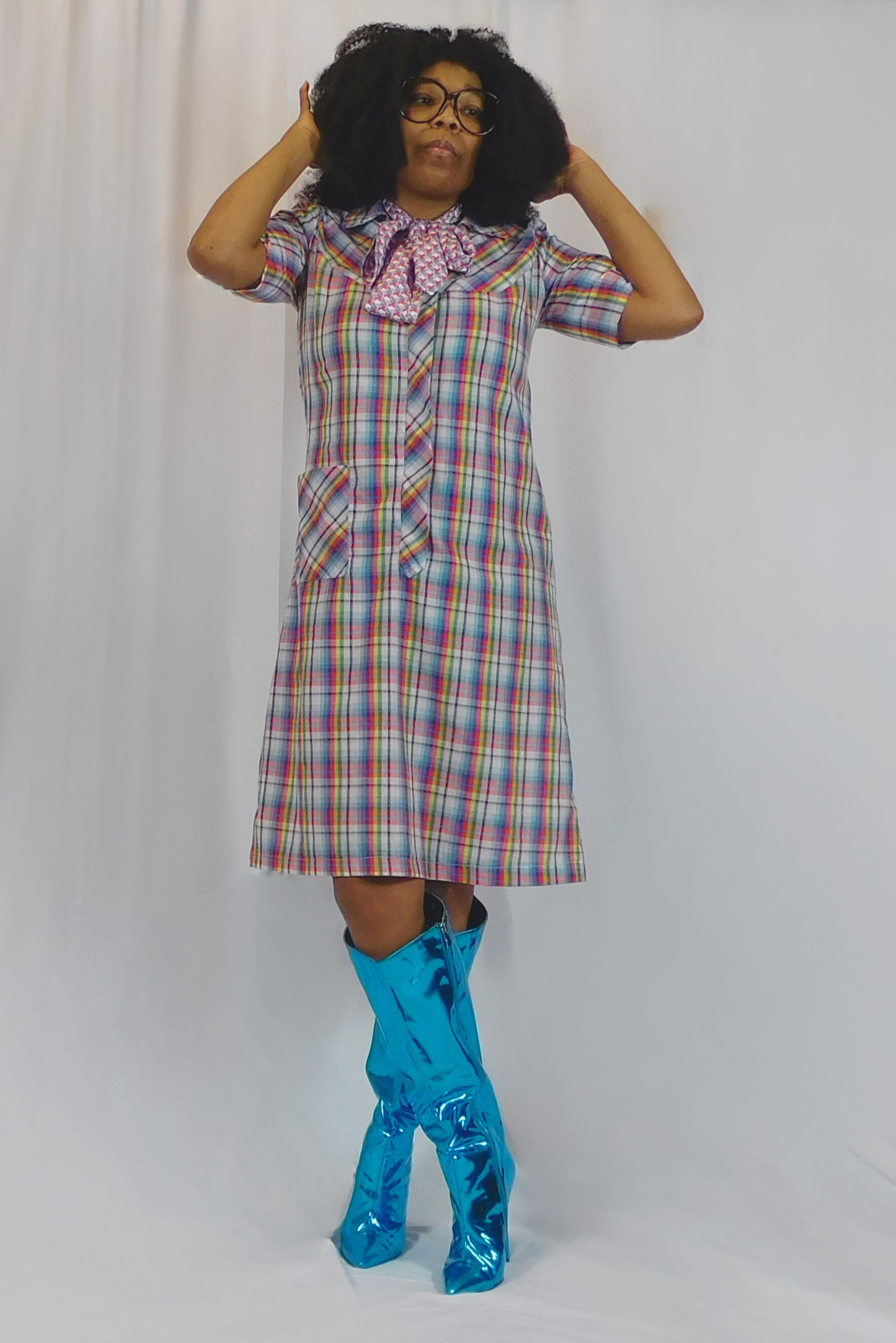 The Mod Life A Nancy Frock Plaid Dress