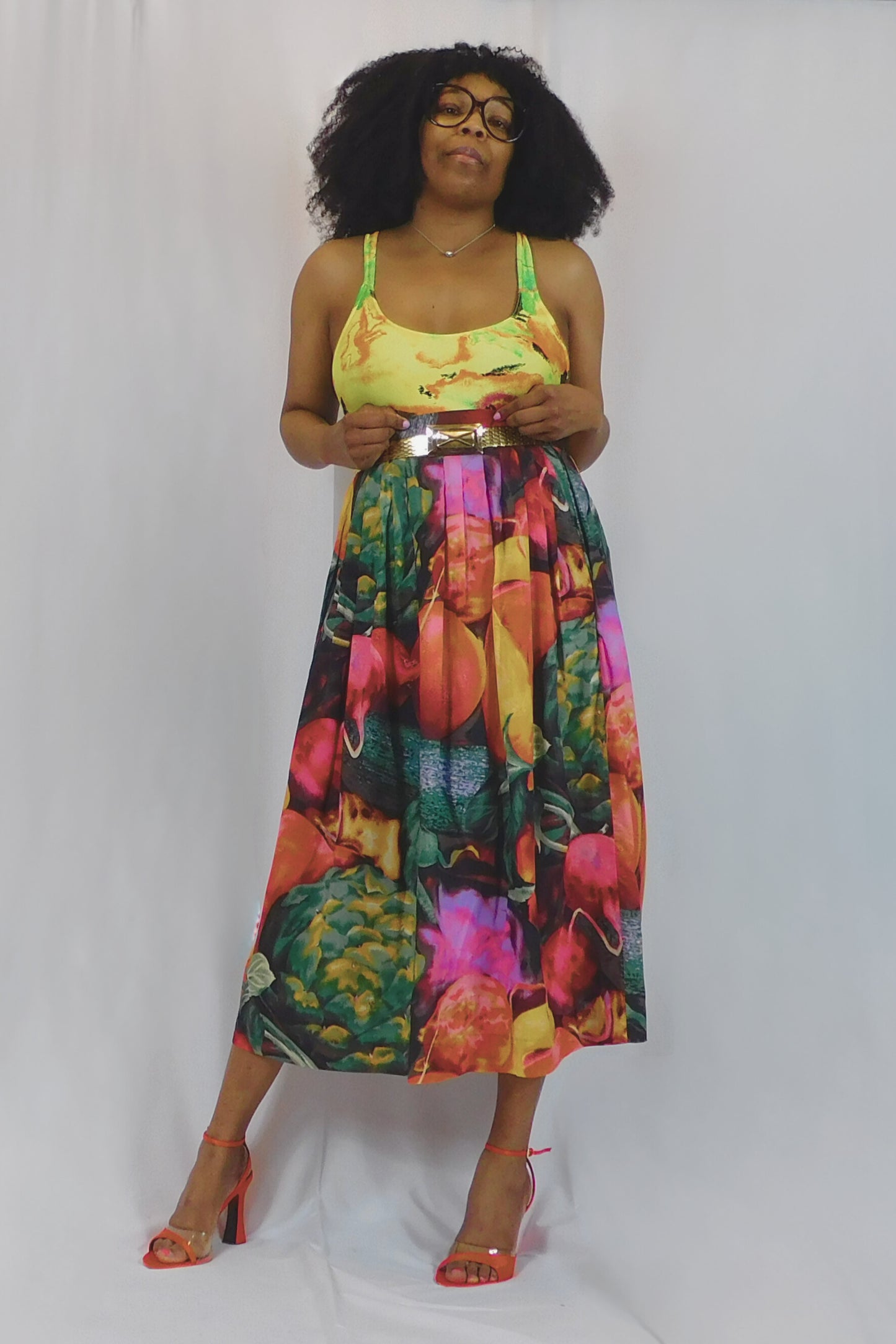 Summertime Fine Castelano Floral Skirt