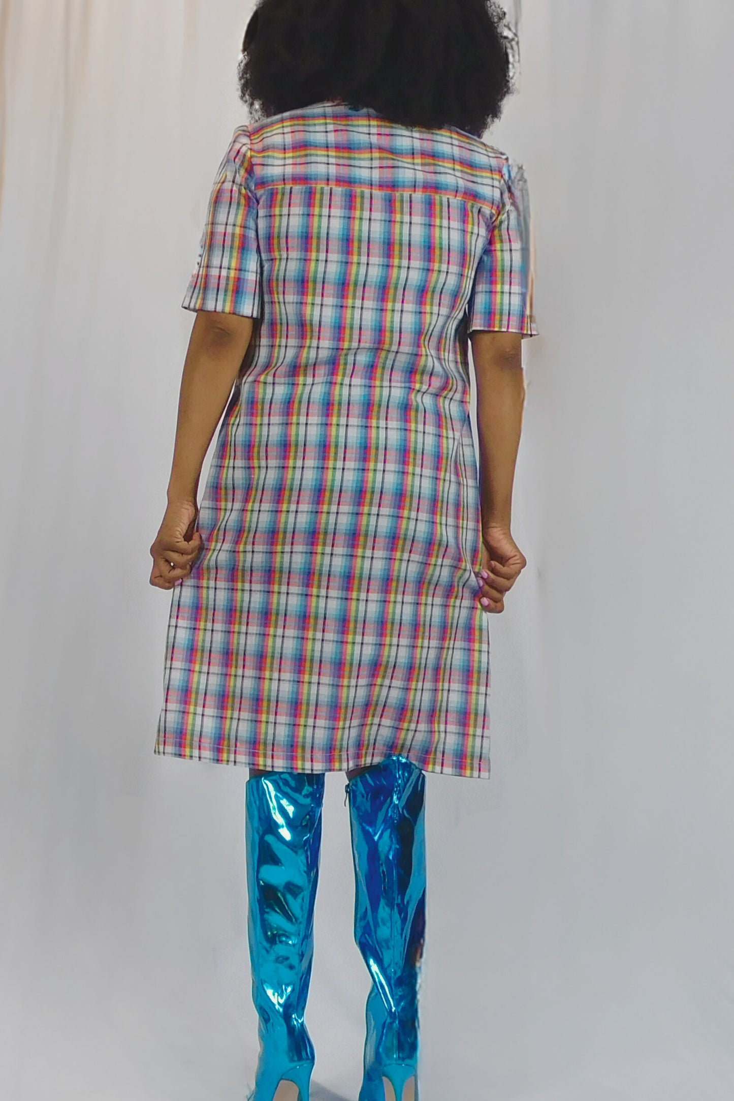 The Mod Life A Nancy Frock Plaid Dress